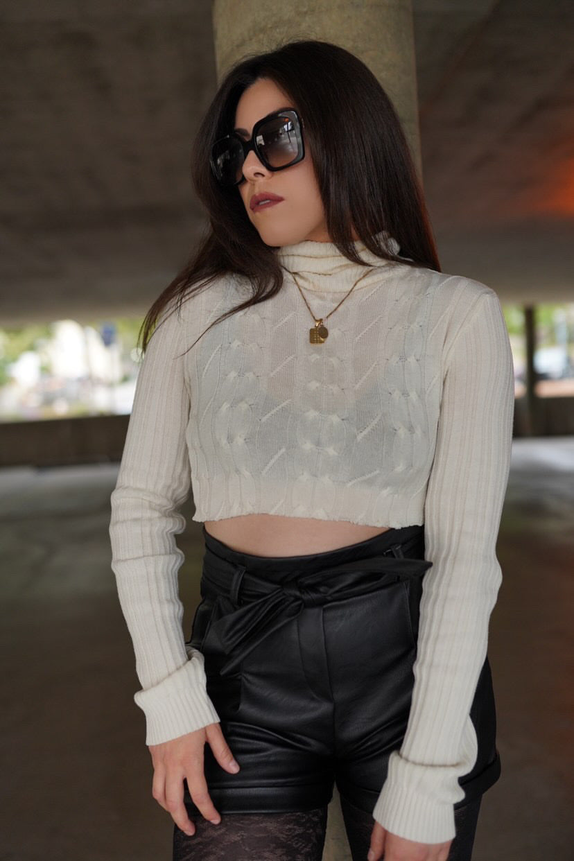 Black Faux Leather Shorts