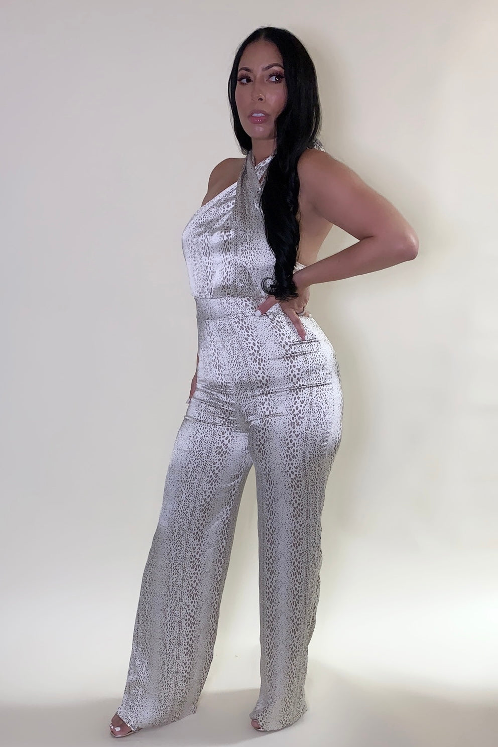 Satin Twist Jumpsuit-
