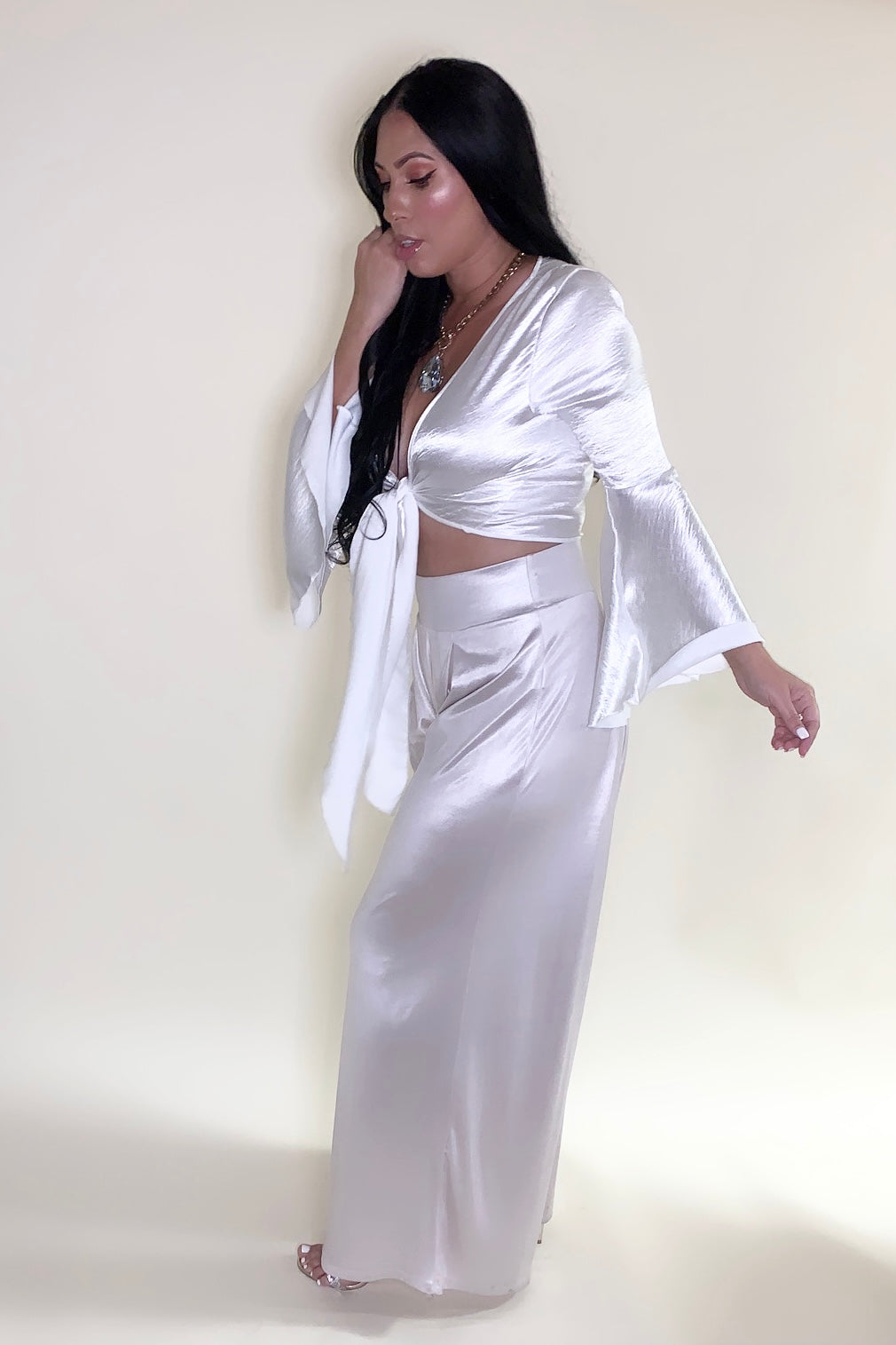 Valentina Pearl Palazzo-Bottoms