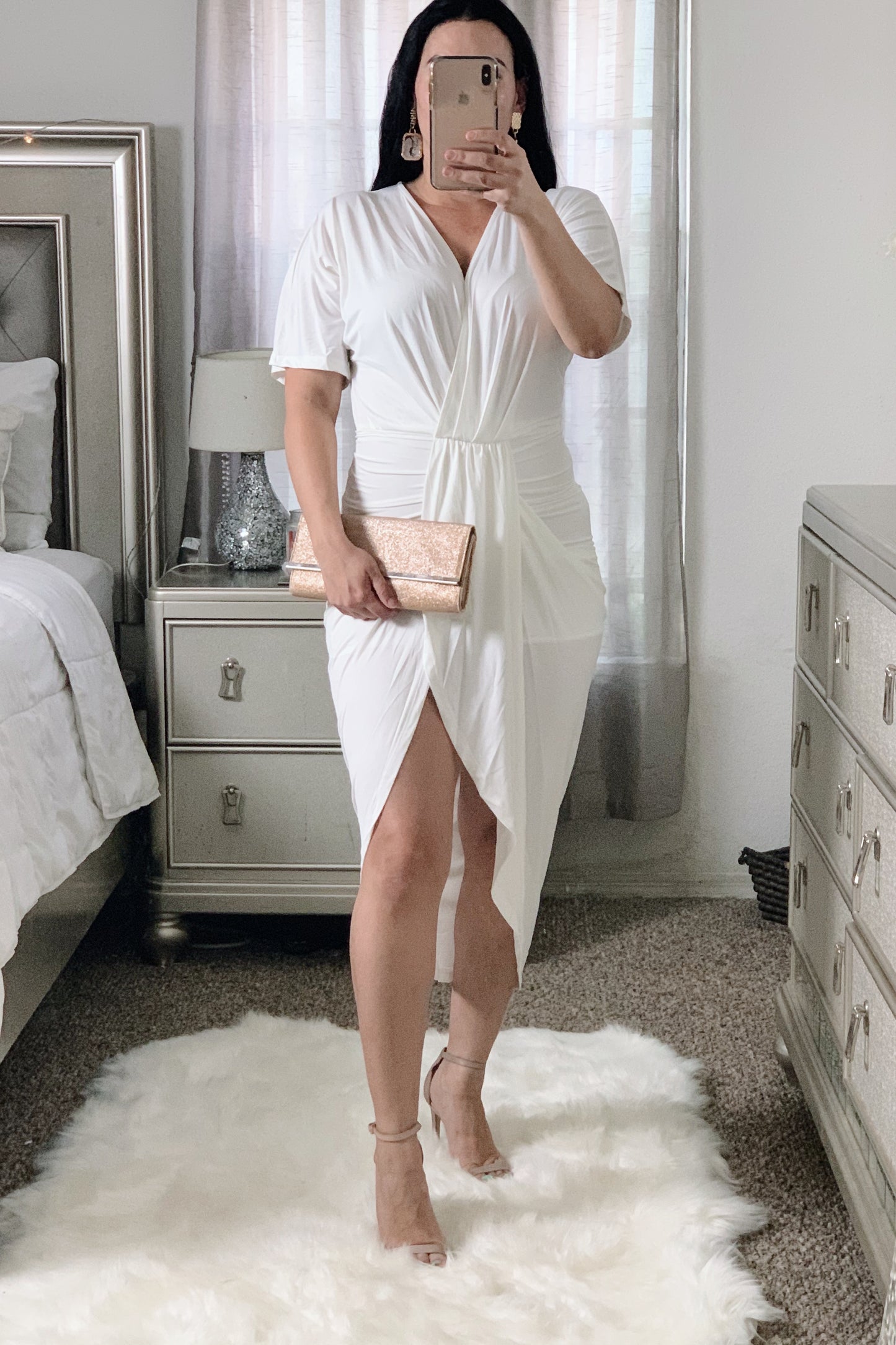 Mykonos Blanc-Midi Dress