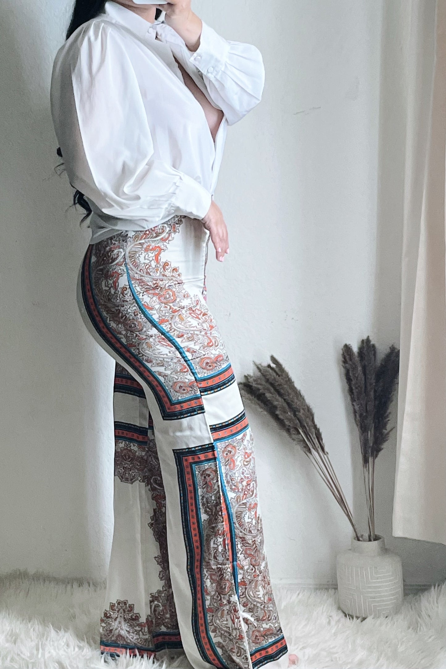 Alessa | Satin High Waist Pants