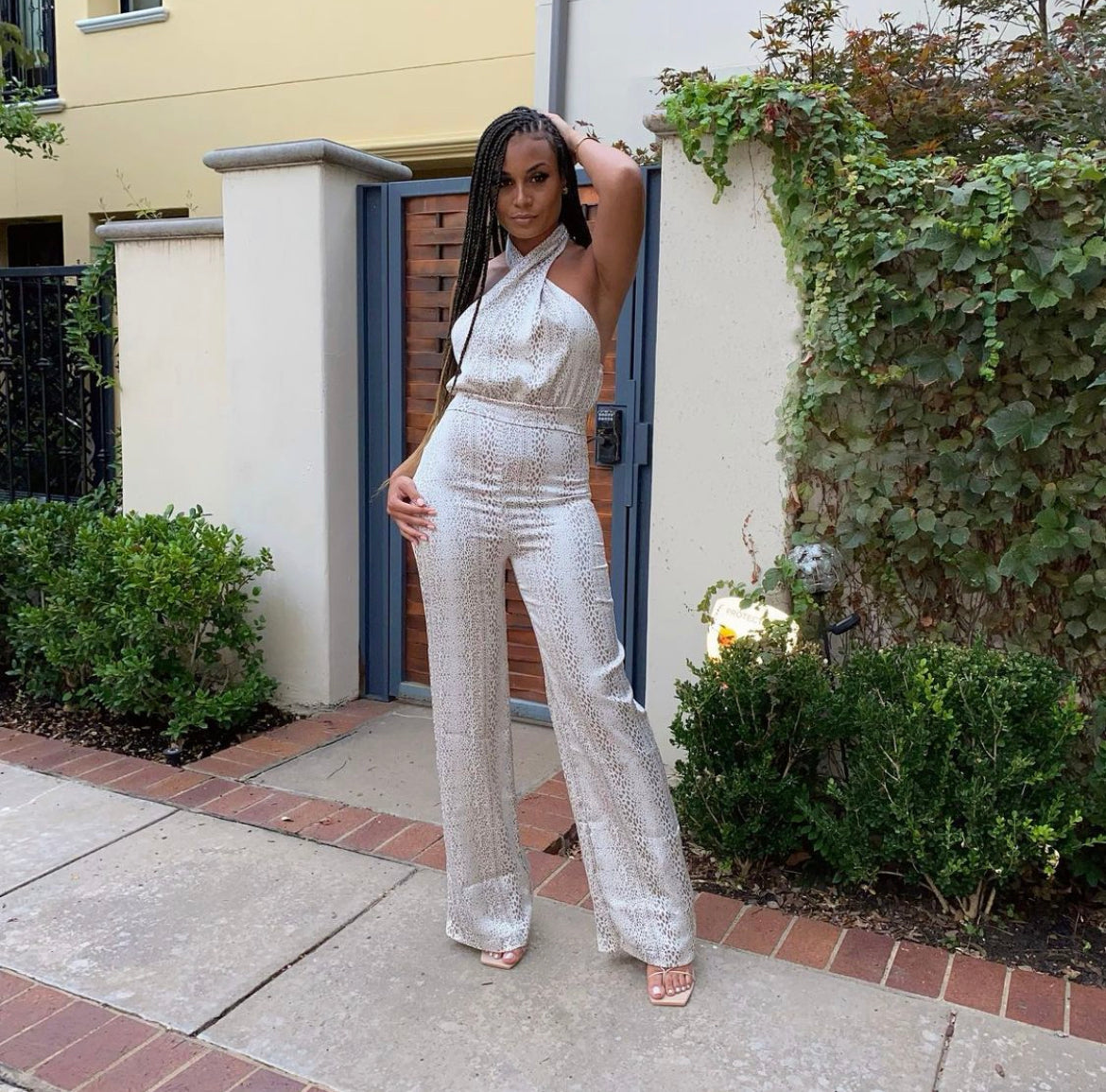 Satin Twist Jumpsuit