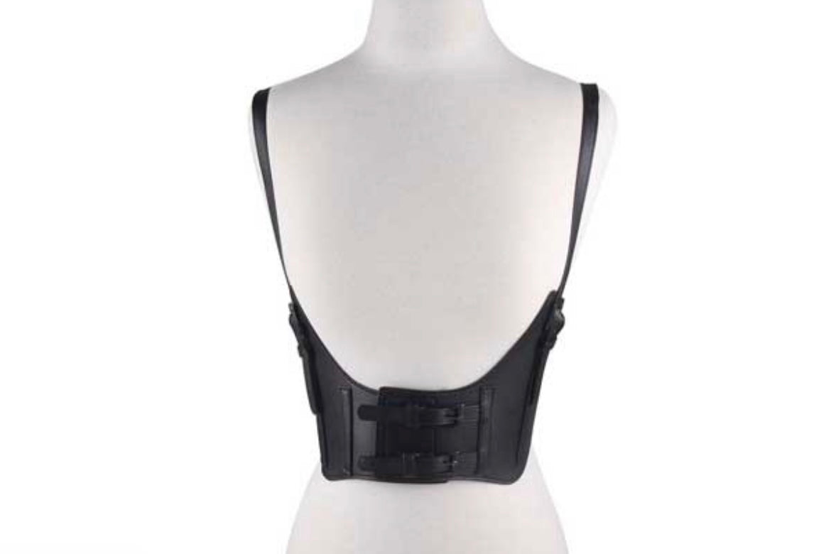corset belt with shoulder straps