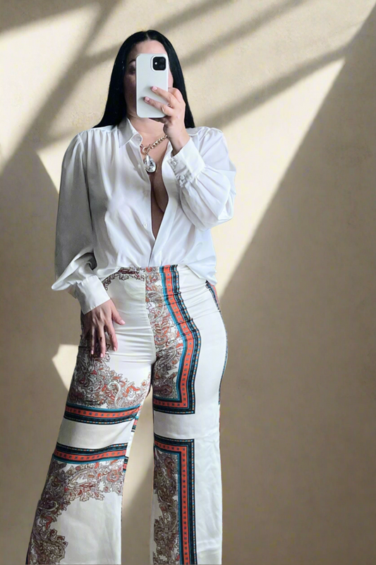 Alessa | Satin High Waist Pants