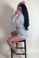 sweater and shorts outfit